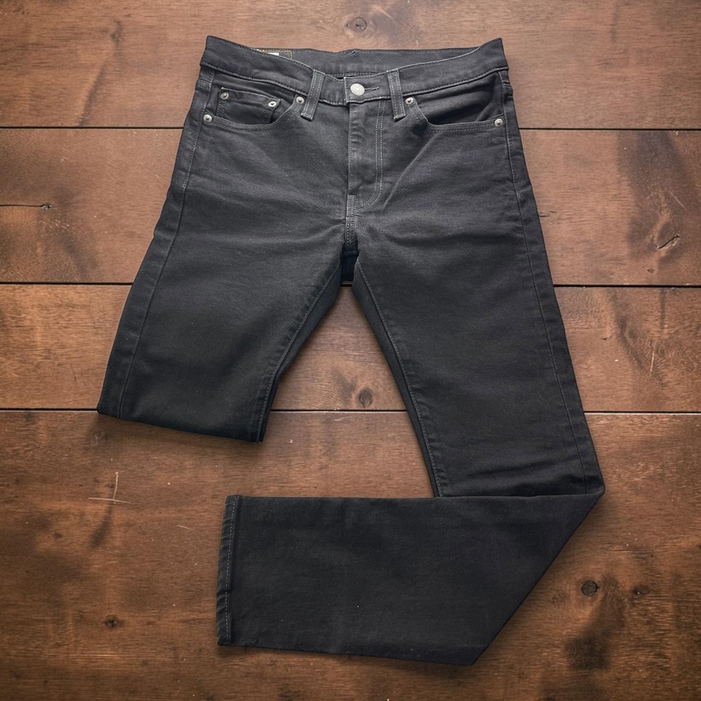 Levis 510 Skinny Fit Jeans Mens 28x30 Inseam 28" Black Denim Stretch Pants